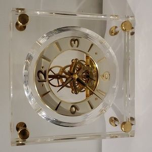 Seiko lucite mantle clock